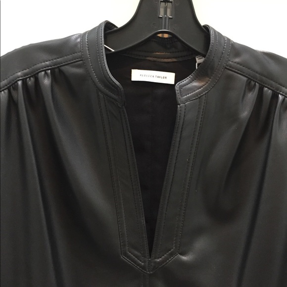 Rebecca Taylor Vegan Leather Dress - Picture 6 of 10